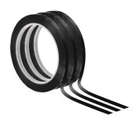 PATIKIL Whiteboard Tape 5mm X 66m, 3 Pack Thin Dry Erase Tape for Graphic Chart Marking DIY Art, Black