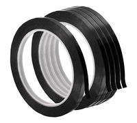 PATIKIL Whiteboard Tape 6mm X 66m, 5 Pack Thin Dry Erase Tape for Graphic Chart Marking DIY Art, Black