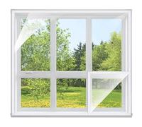 PATIKIL Window Insulation Kit,160x220cm Adjustable Clear Plastic Window Covering Wrap Shrink Film for Attic Vent Shutter Cover, Warm in Winter Cool in Summer, White