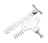 PATIKIL Window Restrictor Latch 35mm x 120mm, Small Hole Limit Stay Adjustable Casement Stainless Steel Security Lock Safety Locks with 5 Slots for Inward Opening Window