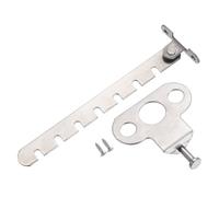 PATIKIL Window Restrictor Latch 42mm x 166mm, Big Hole Limit Stay Adjustable Casement Stainless Steel Security Lock Safety Locks with 7 Slots for Inward Opening Window