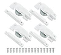 PATIKIL Window Sash Locks, 4pack Zinc Alloy Cam Action Window Locks with Keeper Diecast Window Latches Replacement for Vertical & Horizontal Sliding Windows Security (Side Hole)