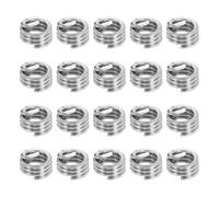 PATIKIL Wire Thread Inserts 1/4-20 UNC 1D 6.4mm, 20Pcs 304 Stainless Steel Helical Coiled Wire Screw Threaded Sleeve Sheath for Mechanical Equipment Automotive Repairs