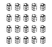 PATIKIL Wire Thread Inserts 1/4-20 UNC 2D 12.8mm, 20Pcs 304 Stainless Steel Helical Coiled Wire Screw Threaded Sleeve Sheath for Mechanical Equipment Automotive Repairs