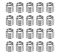 PATIKIL Wire Thread Inserts 1/4-28 UNF 1.5D 9.6mm, 20Pcs 304 Stainless Steel Helical Coiled Wire Screw Threaded Sleeve Sheath for Mechanical Equipment Automotive Repairs