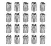 PATIKIL Wire Thread Inserts 3/8-16 UNC 2.5D 23.8mm, 20Pcs 304 Stainless Steel Helical Coiled Wire Screw Threaded Sleeve Sheath for Mechanical Equipment Automotive Repairs