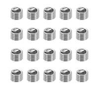 PATIKIL Wire Thread Inserts 4#-40 UNC 1.5D 3.2mm, 20Pcs 304 Stainless Steel Helical Coiled Wire Screw Threaded Sleeve Sheath for Mechanical Equipment Automotive Repairs
