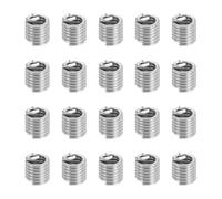 PATIKIL Wire Thread Inserts 4#-40 UNC 2D 5.8mm, 20Pcs 304 Stainless Steel Helical Coiled Wire Screw Threaded Sleeve Sheath for Mechanical Equipment Automotive Repairs