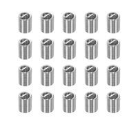 PATIKIL Wire Thread Inserts M6x1 Metric 2.5D 15mm, 20Pcs 304 Stainless Steel Helical Coiled Wire Screw Threaded Sleeve Sheath for Mechanical Equipment Automotive Repairs