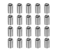 PATIKIL Wire Thread Inserts M8x1.25 Metric 3D 24mm, 20Pcs 304 Stainless Steel Helical Coiled Wire Screw Threaded Sleeve Sheath for Mechanical Equipment Automotive Repairs