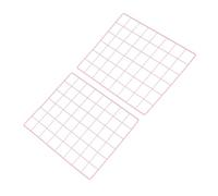 PATIKIL Wire Wall Grid Panel 40x30cm, 2 Pack Board Photo Pictures Memo Display Grid Panels Hanging Organizer Wall Decorative Panel for Home Office Wedding, Pink