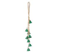 PATIKIL Witch Bells for Door Knob, 19inch Hanging Witches-Bells String Wind Chimes Vintage Metal Retro Sound for Door for Protection Crafts Christmas Tree Decorative Wall, Green