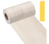 PATIKIL Wood Grain Repair Tape 10cm x 33ft, Self Adhesive Realistic Textured Repair Patch Peel and Stick Wood Tape with Scraper for Floor Door Window Furniture Table White Poplar