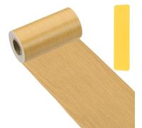 PATIKIL Wood Grain Repair Tape 10cm x 33ft, Self Adhesive Realistic Textured Repair Patch Peel and Stick Wood Tape with Scraper for Floor Door Window Furniture Table American Oak