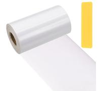 PATIKIL Wood Grain Repair Tape 10cm x 33ft, Self Adhesive Realistic Textured Repair Patch Peel and Stick Wood Tape with Scraper for Floor Door Window Furniture Table Bright White
