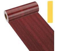 PATIKIL Wood Grain Repair Tape 15cm x 33ft, Self Adhesive Realistic Textured Repair Patch Peel and Stick Wood Tape with Scraper for Floor Door Window Furniture Table Walnut