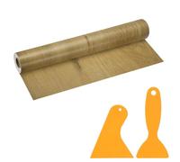 PATIKIL Wood Grain Repair Tape, 16" x 33' Self Adhesive Realistic Wood Tape with Scraper Durable Repair Patch for Furniture Floor Window Door Table DIY Home Decor, Wood Grain