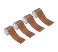 PATIKIL Wood Grain Repair Tape 2.2" X15', 4 Pack Self Adhesive Realistic Textured Repair Tape Patch for Floor Door Table Cabinets Desk, Dark Brown Oak