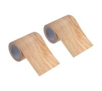 PATIKIL Wood Grain Repair Tape 2.2" x15ft,2 Pcs Self Adhesive Realistic Textured Repair Tape Patch for Floor Door Table Cabinets Desk,Light Chestnut Maple