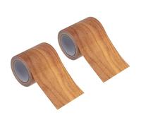 PATIKIL Wood Grain Repair Tape 2.2" x15ft,2 Pcs Self Adhesive Realistic Textured Repair Tape Patch for Floor Door Table Cabinets Desk,Wheat Maple