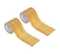 PATIKIL Wood Grain Repair Tape 2.2" X30', Self Adhesive Realistic Textured Repair Tape Patch for Floor Door Table Cabinets Desk, Natural Oak