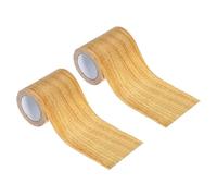 PATIKIL Wood Grain Repair Tape 3.15" X30', Self Adhesive Realistic Textured Repair Tape Patch for Floor Door Table Cabinets Desk, Natural Oak