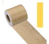 PATIKIL Wood Grain Repair Tape 5cm x 33ft, Self Adhesive Realistic Textured Repair Patch Peel and Stick Wood Tape with Scraper for Floor Door Window Furniture Table Birch
