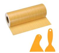 PATIKIL Wood Grain Repair Tape, 6" x 33' Self Adhesive Realistic Wood Tape with Scraper Durable Repair Patch for Furniture Floor Window Door Table DIY Home Decor, Beautiful Oak