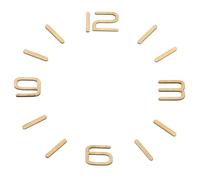 PATIKIL Wooden Clock Numbers Kit, Arabic Numerals/Vertical Bars, 0.9in Self-Adhesive, DIY Digital Clock Accessories, 12in Applicable Size