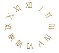 PATIKIL Wooden Roman Numeral DIY Clock Numbers Kit, 9 inches, Wood Color