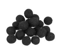 PATIKIL Wool Felt Balls Beads Wool Felting Pom 1cm 10mm Black for Home Crafts Handcrafts Project DIY Pack of 20