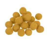 PATIKIL Wool Felt Balls Beads Wool Felting Pom 1cm 10mm Khaki for Home Crafts Handcrafts Project DIY Pack of 20