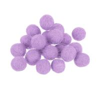PATIKIL Wool Felt Balls Beads Wool Felting Pom 1cm 10mm Light Purple for Home Crafts Handcrafts Project DIY Pack of 20