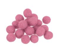 PATIKIL Wool Felt Balls Beads Wool Felting Pom 1cm 10mm Pink for Home Crafts Handcrafts Project DIY Pack of 20