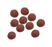 PATIKIL Wool Felt Balls Beads Wool Felting Pom 2cm 20mm Brown for Home Crafts Handcrafts Project DIY Pack of 10