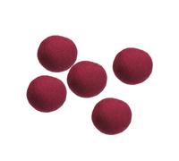 PATIKIL Wool Felt Balls Beads Wool Felting Pom 2cm 20mm Wine Red for Home Crafts Handcrafts Project DIY Pack of 5