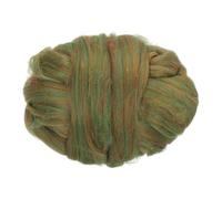 PATIKIL Wool Roving Yarn, 100G/3.53OZ Soft Felting Wool Pure Chunky Roving Yarn Bulk for Needle Felting Knitting Blanket Spinning Weaving DIY Craft, Green
