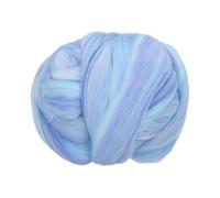 PATIKIL Wool Roving Yarn, 100G/3.53OZ Soft Felting Wool Pure Chunky Roving Yarn Bulk for Needle Felting Knitting Blanket Spinning Weaving DIY Craft, Purple Blue