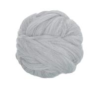 PATIKIL Wool Roving Yarn, 100G/3.53OZ Soft Felting Wool Pure Chunky Roving Yarn Bulk for Needle Felting Knitting Blanket Spinning Weaving DIY Craft, Gray
