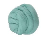 PATIKIL Wool Roving Yarn, 150G/5.3OZ Soft Felting Wool Pure Chunky Roving Yarn Bulk for Needle Felting Knitting Blanket Spinning Weaving DIY Craft, Green