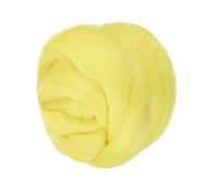 PATIKIL Wool Roving Yarn, 150G/5.3OZ Soft Felting Wool Pure Chunky Roving Yarn Bulk for Needle Felting Knitting Blanket Spinning Weaving DIY Craft, Yellow