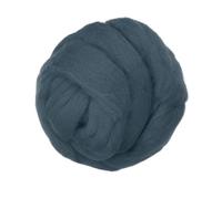 PATIKIL Wool Roving Yarn, 150G/5.3OZ Soft Felting Wool Pure Chunky Roving Yarn Bulk for Needle Felting Knitting Blanket Spinning Weaving DIY Craft, Gray Blue