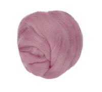 PATIKIL Wool Roving Yarn, 250G/8.8OZ Soft Felting Wool Pure Chunky Roving Yarn Bulk for Needle Felting Knitting Blanket Spinning Weaving DIY Craft, Pale Pink
