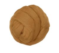 PATIKIL Wool Roving Yarn, 80G/2.82OZ Soft Felting Wool Pure Chunky Roving Yarn Bulk for Needle Felting Knitting Blanket Spinning Weaving DIY Craft, Khaki