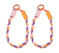 PATIKIL Woven Phone Wrist Strap, 2 Pcs 0.6" ID Nylon, Colorful Handmade Wristlet Keychain Phone Rope Anti-Loss Phone Charm (Orange/Purple/Pink)