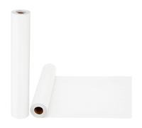 PATIKIL Wrapping Paper, 2 Pack 15"x600"(50') Bulletin Board Paper Roll Kraft Paper Roll Construction 80GSM for Shipping Packing Gift Wrapping Craft Flower Bouquet Christmas, White