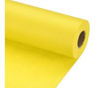 PATIKIL Wrapping Paper, 20" x 700"(59') 70 GSM Craft Paper Roll Kraft Packing Paper for Poster Bulletin Board, Gift Wrapping, Yellow