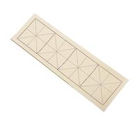 PATIKIL Xuan Paper, 100 Sheets Rice Paper with "MI' Grid, Chinese Calligraphy Practice Paper for Calligraphy Practice, Half Raw Ripe Xuan, 5"x15" (Yellow)