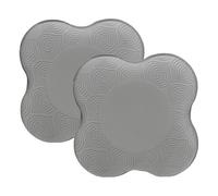 PATIKIL Yoga Knee Pads Cushion 2 Pcs PU Foam Yoga Knee Mat Extra Thick Pilates Kneeling Pad for for Women Men Wrist Hands Head Exercise, Gray