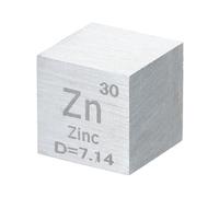 PATIKIL Zinc Cube, 10mm Zn-Density Cube High Density Element Cube Unique Metal Cube Periodic Table of Elements Collections Lab Experiment Teacher Scientific Classes